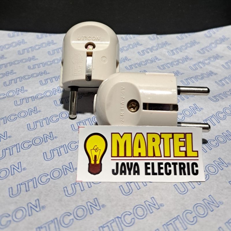 Steker arde bulat uticon / colokan arde uticon