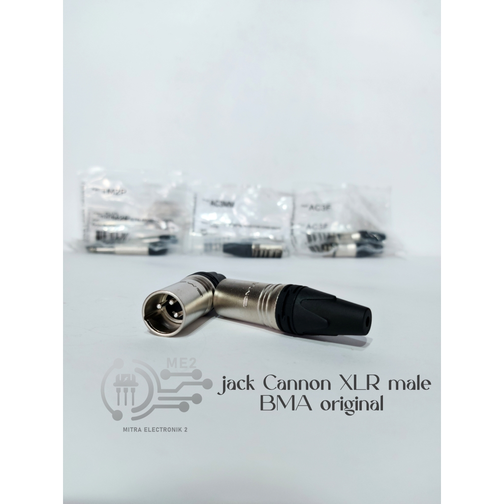 Jack 3pin Canon Male BMA XLR AC3MM Original
