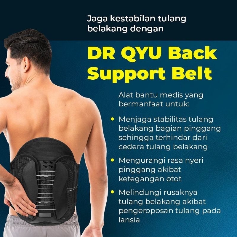 New Dr Qyu Back Support Belt Terapi Osteoporosis - Skoliosis - Kifosis