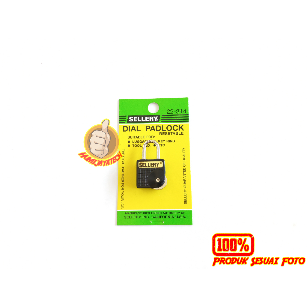 Gembok Nomer Koper Sellery / Gembok Koper Sellery / Gembok 22-314 Sellery