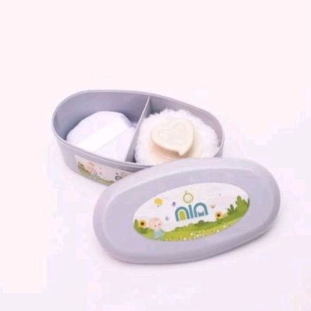 Nia Tempat Bedak Isi 2 + Tepukan