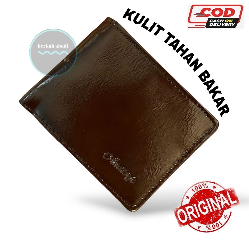 ARF Dompet kulit pria Dua Susun Slot Leather A06