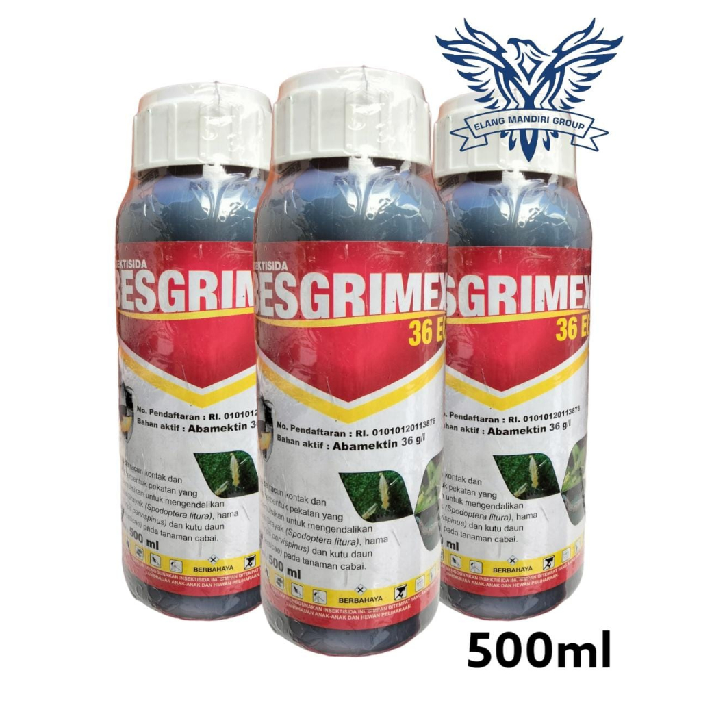 BESGRIMEX 36 EC 500ml Insektisida Abamektin 36g/l Ampuh Atasi Hama Tanaman Abamectin Tertinggi Dikelasnya Terlaris Tiara Buana Mandiri