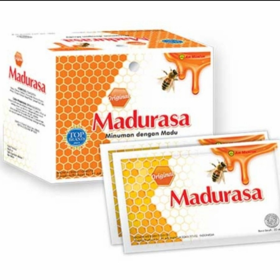 

Madu Rasa 1 box Isi 12 Sachet Madu Rasa Cair Rasa Original / Rasa Jeruk Nipis