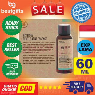 HIS ERHA ACNE ESSENCE KULIT WAJAH BERMINYAK MUKA JERAWAT MELEMBABKAN NUTRISI MENENANGKAN KULIT 60 ML