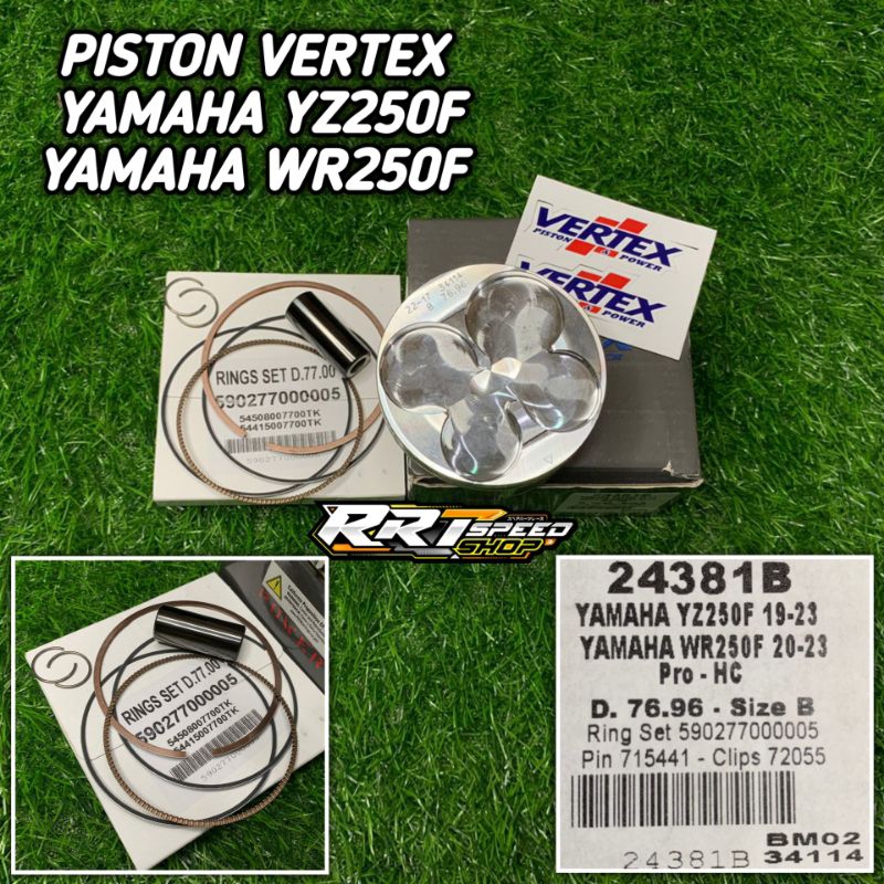 PISTON VERTEX D76.96 SIZE.B  FLAT YAMAHA YZ250F/YAMAHA WR250F