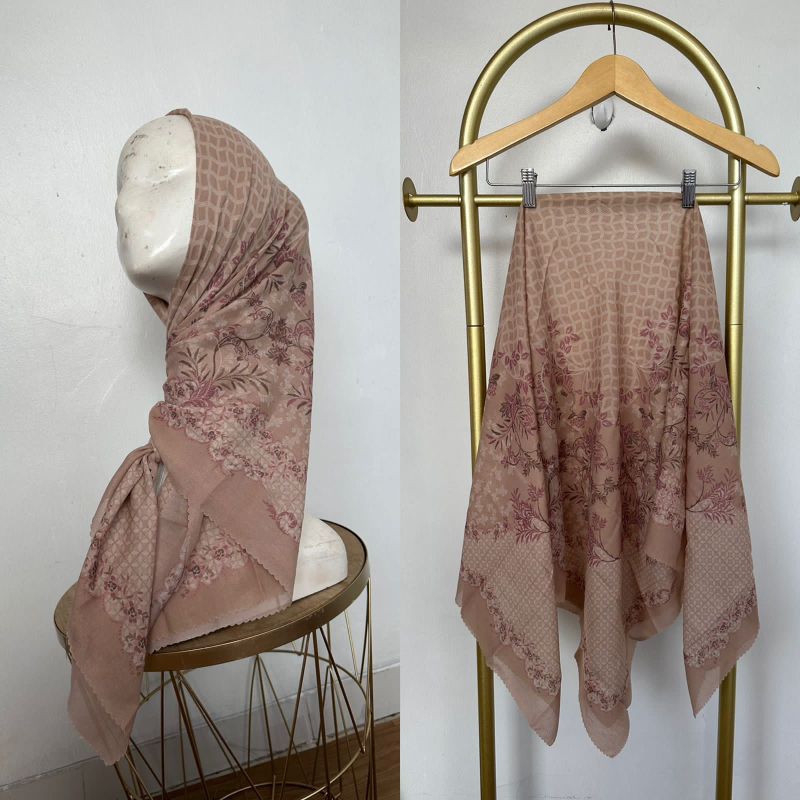 Afrahijab/ Segi Empat Voal Motif 045