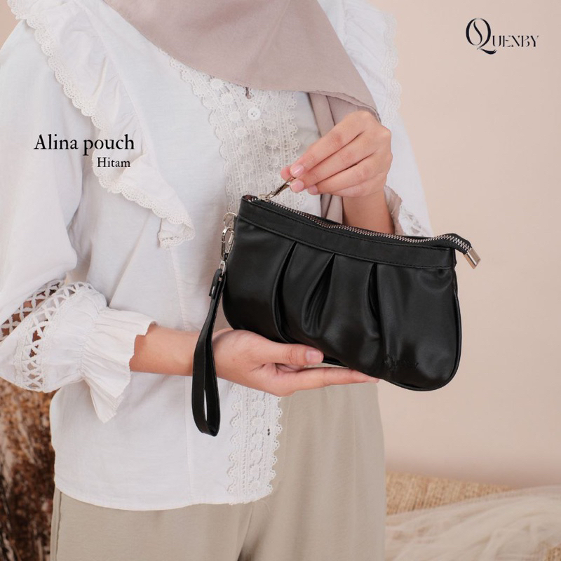 ALINA POUCH BY QUENBY TAS WANITA MURAH BAHAN CHOCOLY