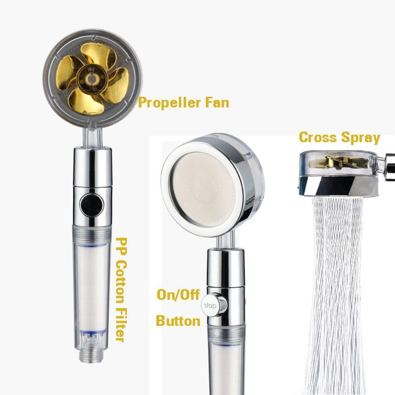 Kepala Shower Turbo / TURBO Kepala Shower Pancuran Air Turbo Hand Shower Turbo Fan / Shower Baling