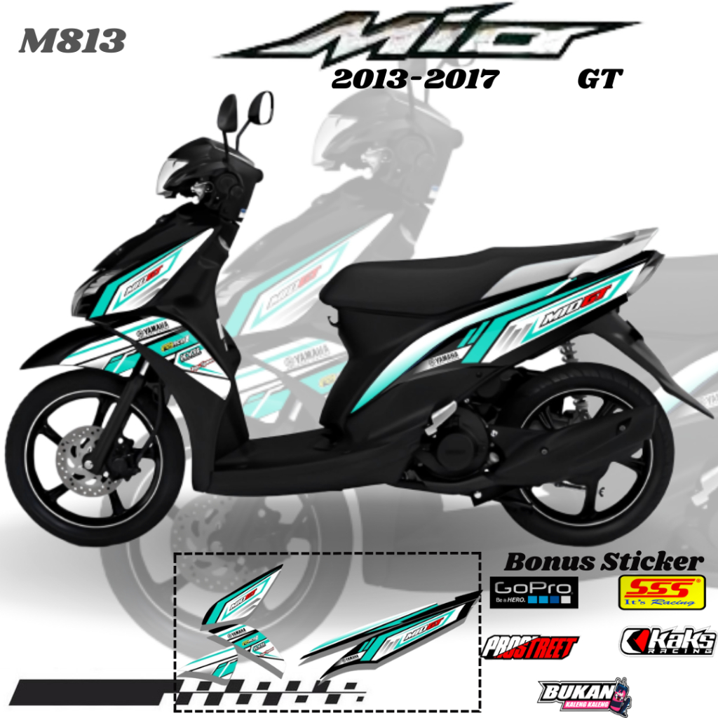 Lis Stiker Striping Yamaha Mio Soul GT M813 List Sticker Aksesoris Variasi Modifikasi Semi Full Body