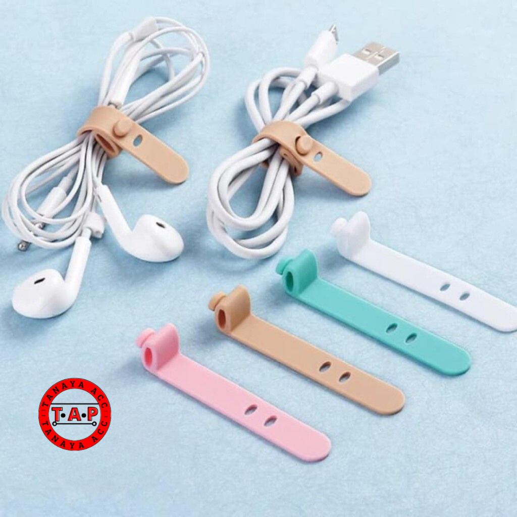 Pengikat Kabel Penggulung Kabel Perapih Penjepit Penahan Kabel Cord Holder Cable Organizer Management Clip Ties TANAYAACC