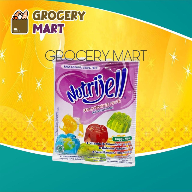 

Nutrijell Agar Agar 1 PC Rasa GRAPE ANGGUR Jelly Powder Bubuk