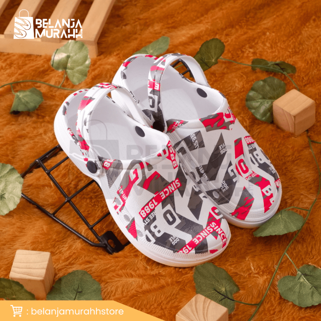 Sandal bakpao Motif Printing Pria/wanita sandal sepatu Crocs Motif Bobdog/Comic MOTIF Koran Keren