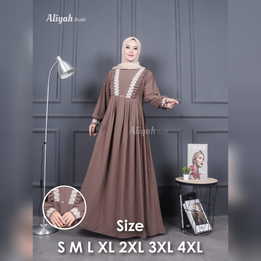 Fahira Dress Big Size Ukuran Size S M L XL 2XL 3XL 4XL XXL XXXL  XXXXL 2L 3L 4L 5L  Dress Wanita Jumbo Gamis Big Size Baju Korea Over Size