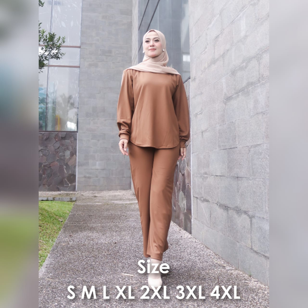 Pinar One Set Knit Big Size Ukuran Size S M L XL 2XL 3XL 4XL XXL XXXL  XXXXL 2L 3L 4L 5L  Oneset Wanita Jumbo Gamis Big Size Baju Korea Over Size