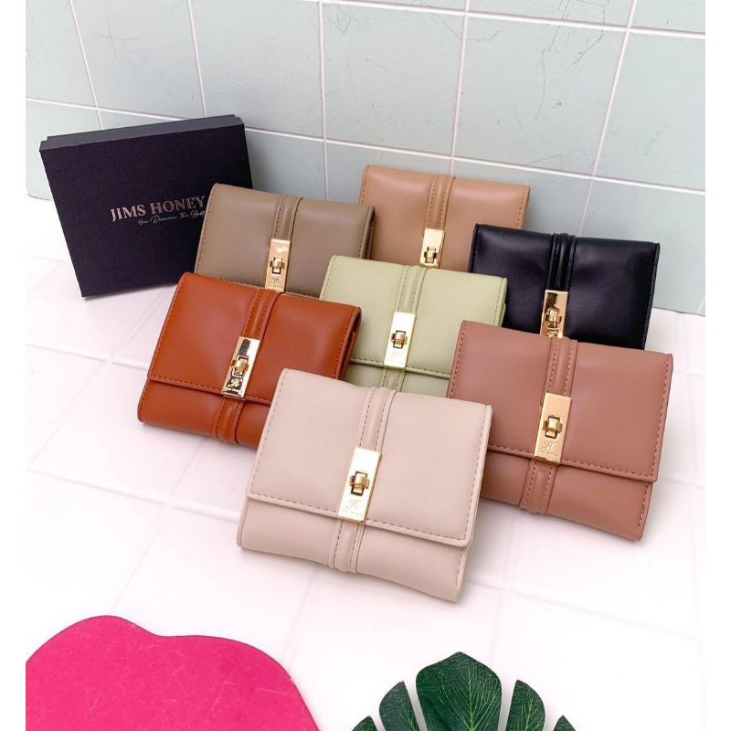 Free Box Jane Wallet Jims Honey Dompet Kecil Wanita Import