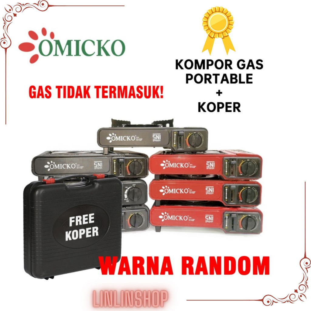 Kompor Gas Portable 2 In 1/ Kompor Portable / Tungku Gas OMICKO