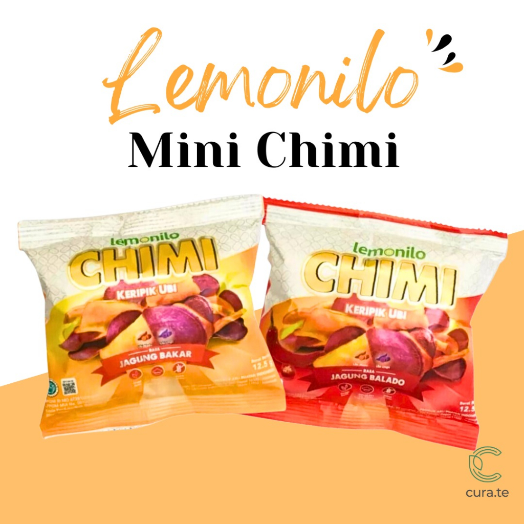 LEMONILO CHIMI KERIPIK UBI SWEET MINI RENCENG 12,5GR | POTATO CHIPS SNACK CEMILAN DIET SEHAT CAMILAN NO MSG JAGUNG BALADO JAGUNG BAKAR