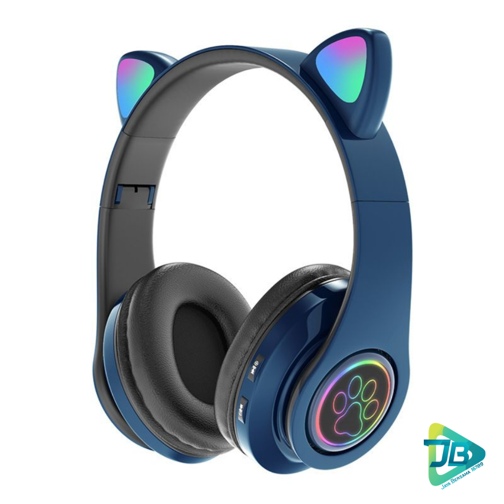 ￼HF BANDO HEADPHONE B39 STN28 KUCING KARAKTER LED COLOR HEADSET GAMING BLUETOOTH WIRELESS GAME HEADSET CAT EAR LED BANDO ANAK PEREMPUAN CEWEK WANITA HEADSET LED RGB HEADSET KOMPUTER HEADPHONE LAPTOP JB9021