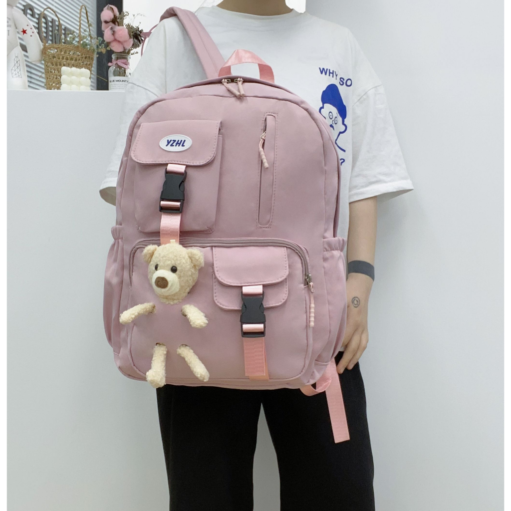 Tas Ransel Sekolah CLOUDS' LOVE 98096 Backpack Remaja Muat Laptop 16inch Bahan Anti Air WATCHKITE WKOS