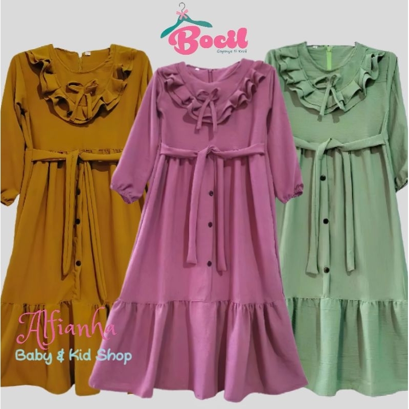 Gamis Anak Crinkle Premium/Gamis Polos Anak