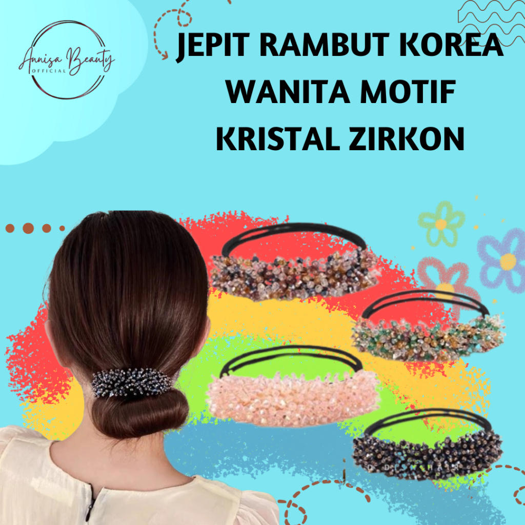 JEPIT RAMBUT KOREA WANITA MOTIF BARU KRISTAL ZIRKON FASHION ELEGAN HIGH QUALITY ORIGINAL IMPORT