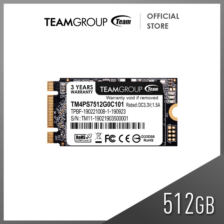 TEAMGROUP SSD M2 Sata 2242 512GB MS30