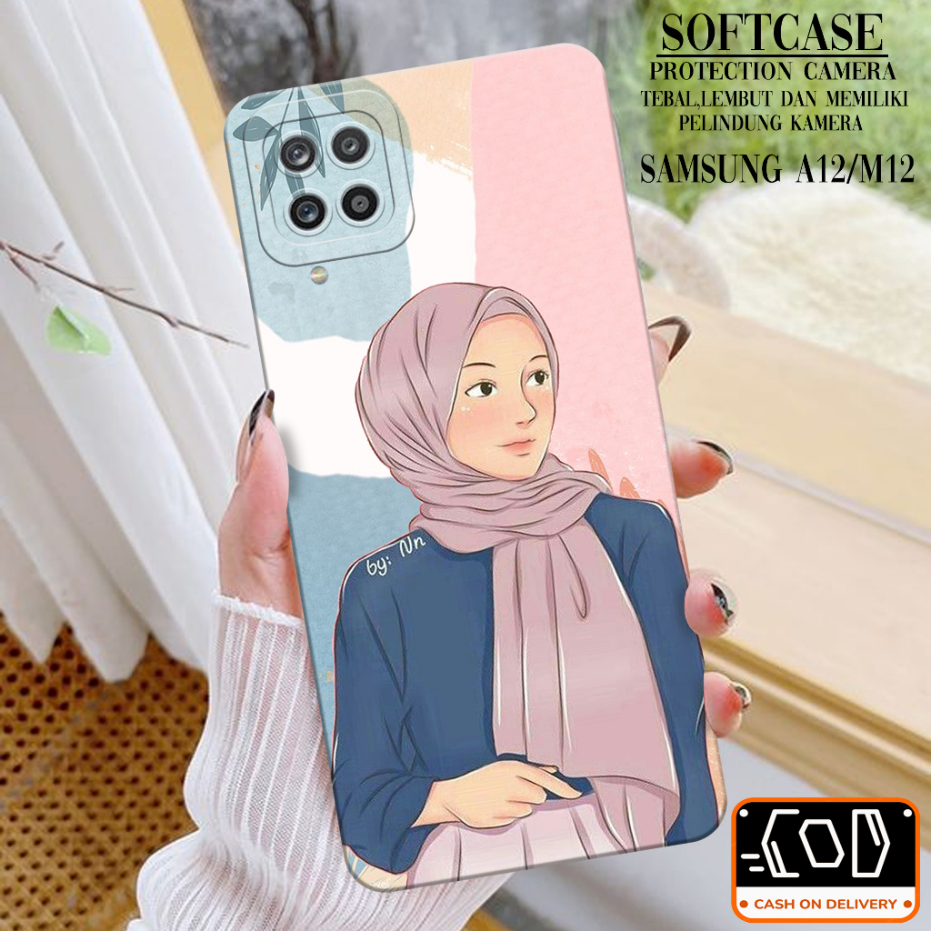 Case Hp Samsung Galaxy A12/M12 - Soft Pro Camera - Softcase Samsung Galaxy A12/M12 - Casing Samsung 