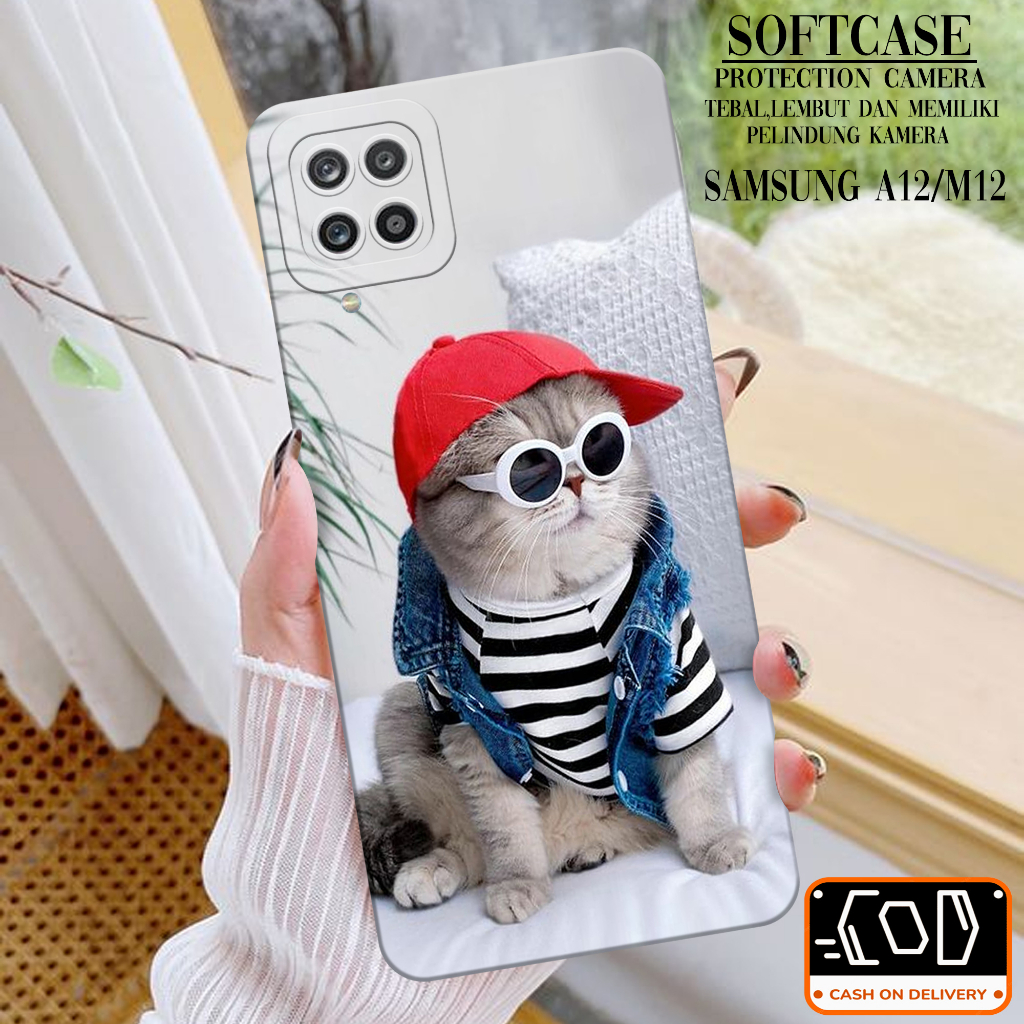 Case Hp Samsung Galaxy A12/M12 - Soft Pro Camera - Softcase Samsung Galaxy A12/M12 - Casing Samsung 