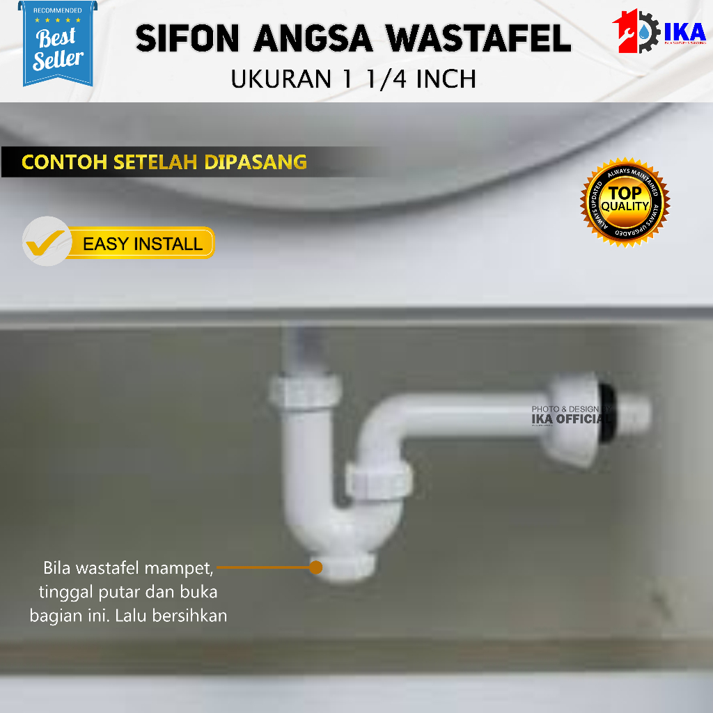 Sifon Leher Angsa PVC Set Pembuangan Air Afur Wastafel Plastik Afur Avur / Sifon / Sivon Angsa / Afur / Avur Sink Soligen PVC / Plastik / cuci tangan tebal kuat anti kusam karat lentur tebal