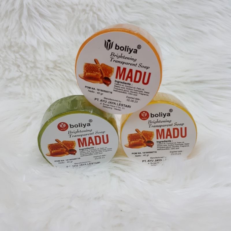 Sabun madu boliya 40gr original BPOM
