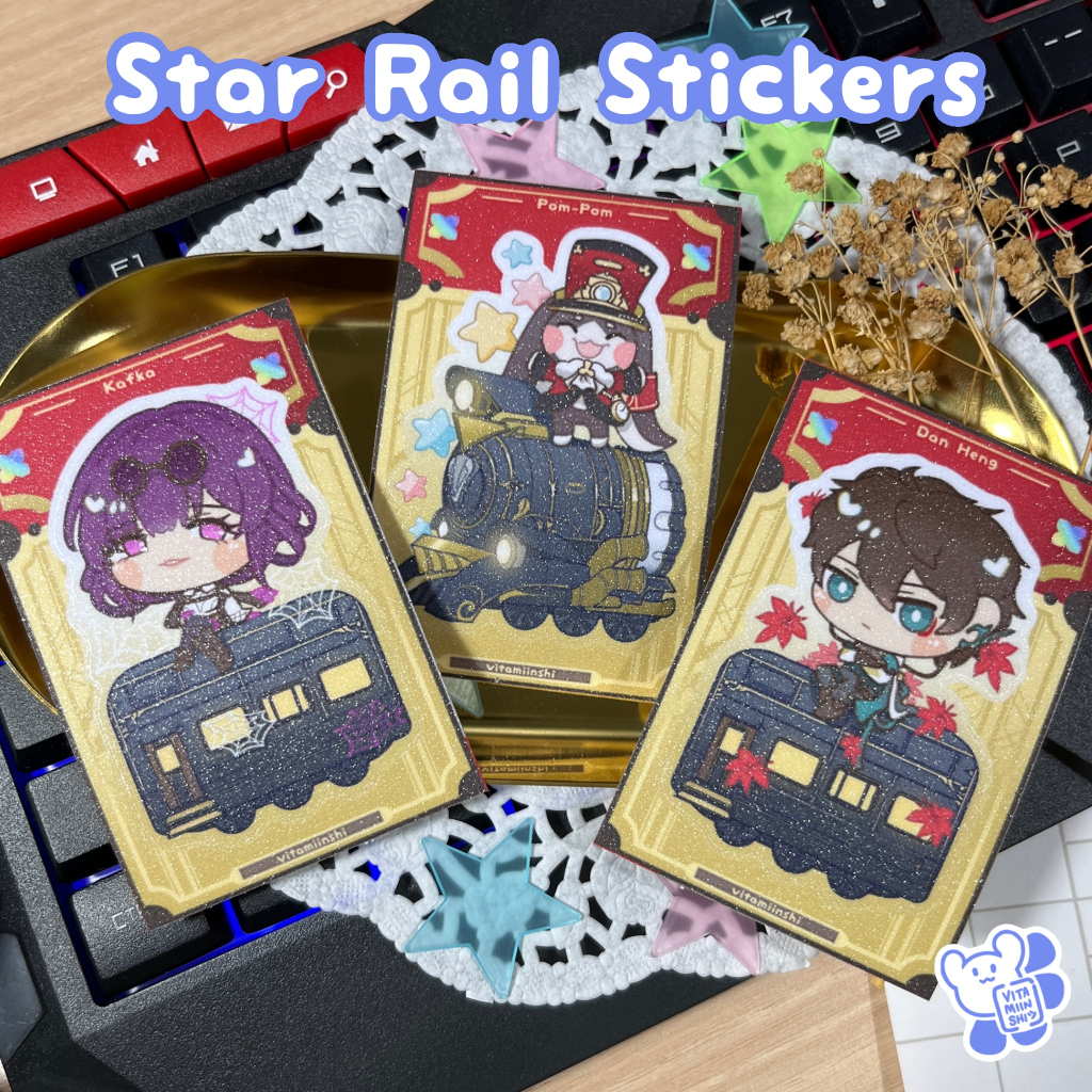 

Glitter Sticker Kiss cut Honkai Star Rail