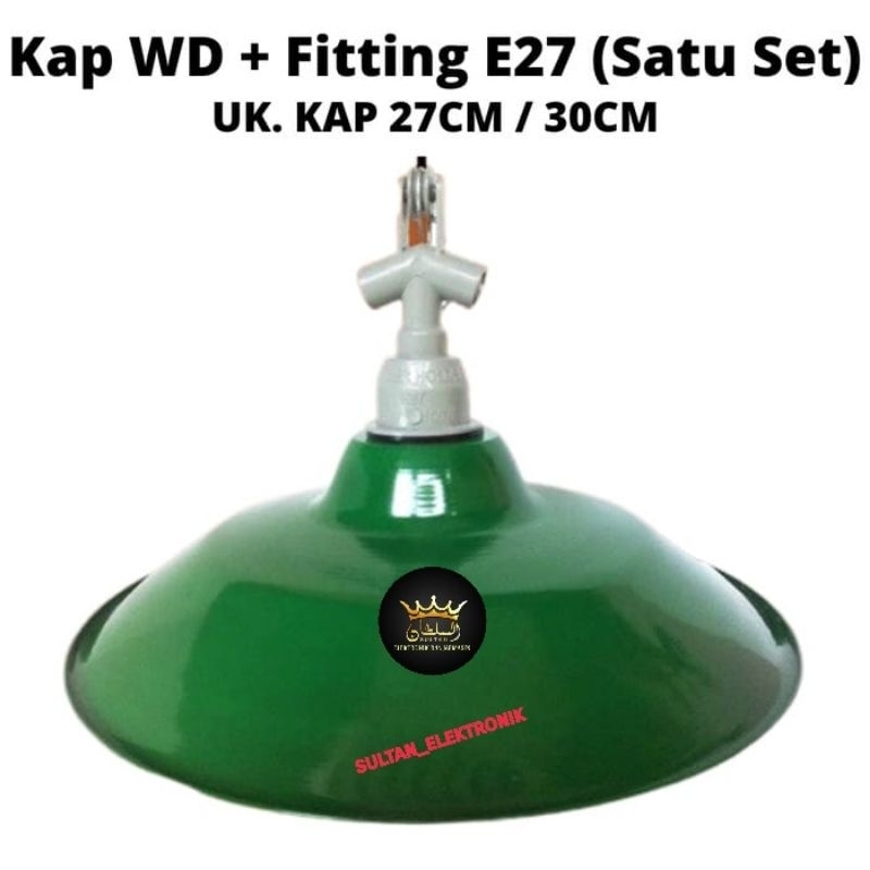 FITTING GANTUNG WD E27 +KAP LAMPU JALAN ANTI AIR