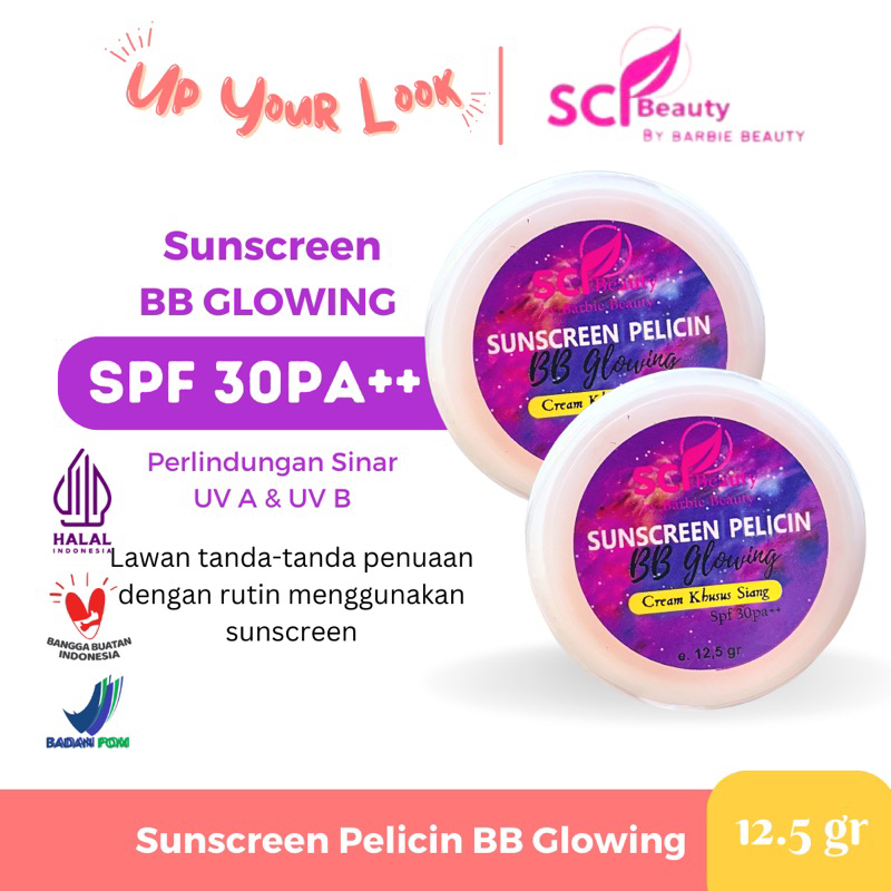 ✨Up Your Look✨ SCI Beauty Sunscreen bb cream glowing by barbie beauty skin 12.5gr daycream mencerahkan c