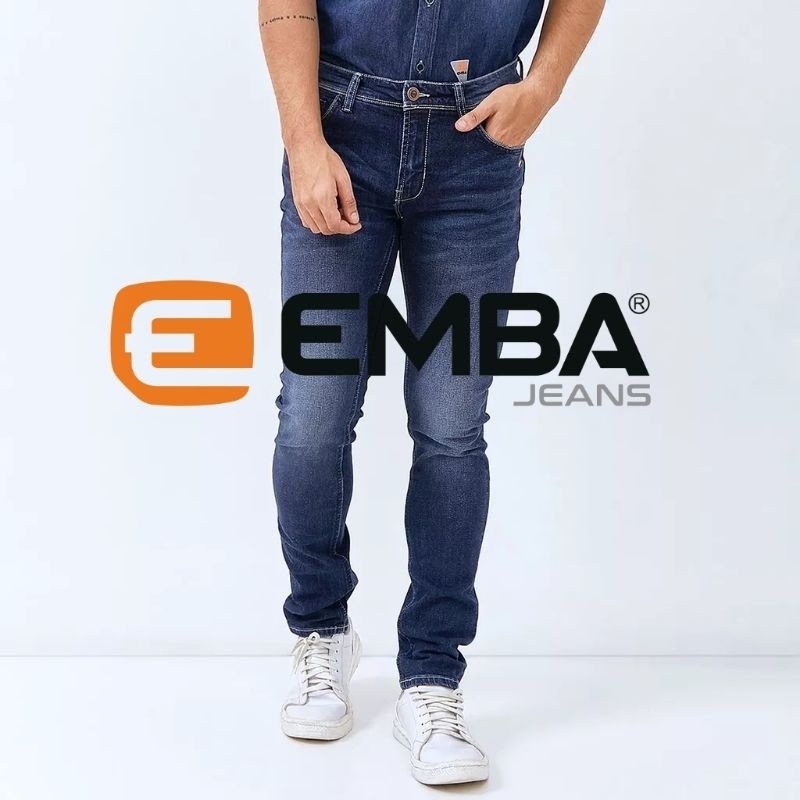 EMBA Jeans - Celana Panjang Denim Slimfit Stretch RERY Heavy Stone