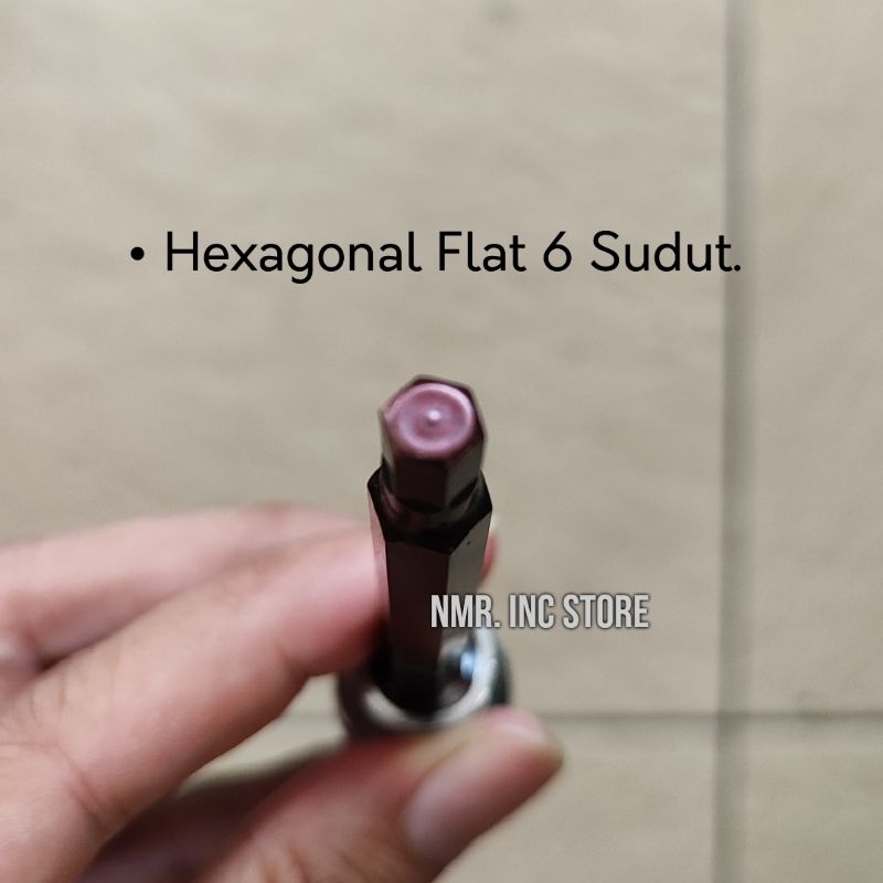 Mata Kunci Shock Hexagonal 1/2 Hex Bit H3 H4 H5 H6 H7 H8 H10 H12 H14 Flat S2 Heavy Duty, Obeng Sok, Sock, Socket.