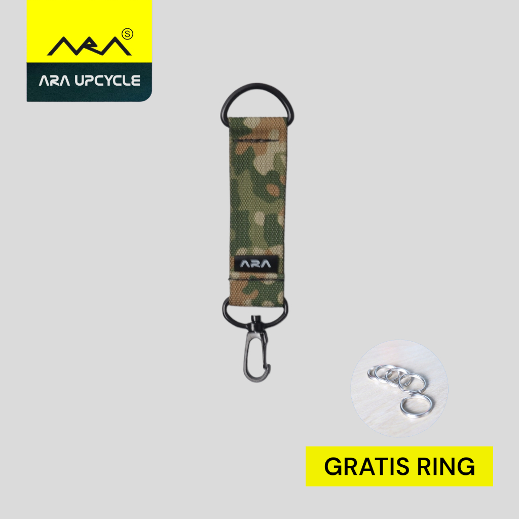 Keychain Gantungan Kunci Loreng Kualitas Best Quality Motif Loreng