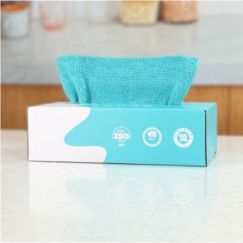 Kain Lap Dapur Meja Piring Anti Minyak Microfiber Kitchen Towel Serbaguna Serap Air Cleaning