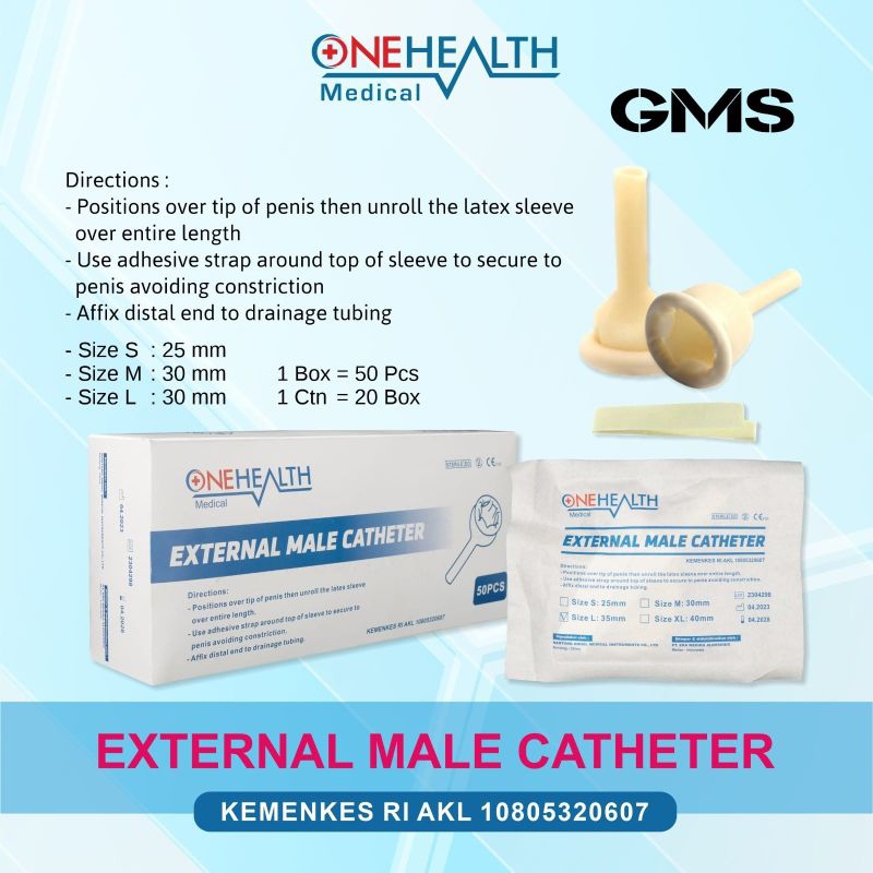 Condom Catheter Onehealth Per Pcs / Male External Catheter / Kondom Kateter