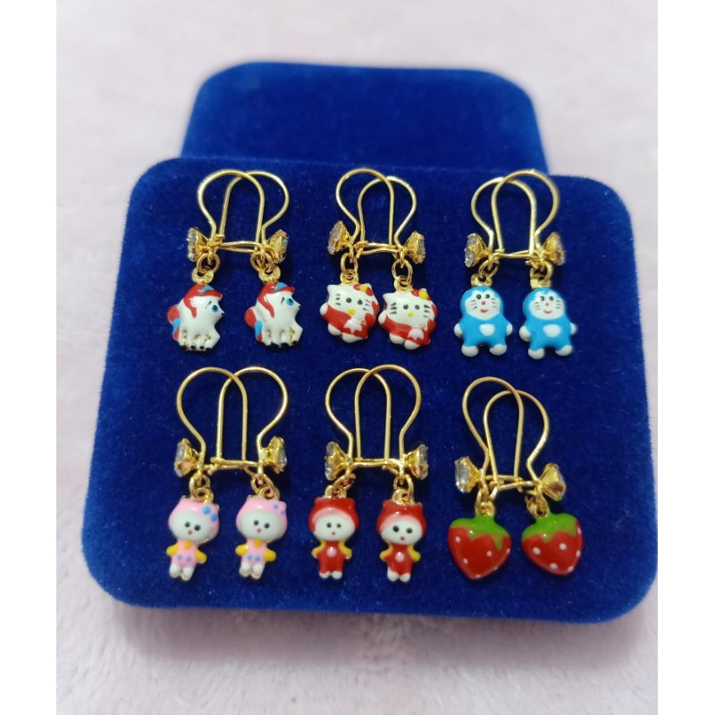 ANTING ANAK PERAK 925 LAPIS MAS