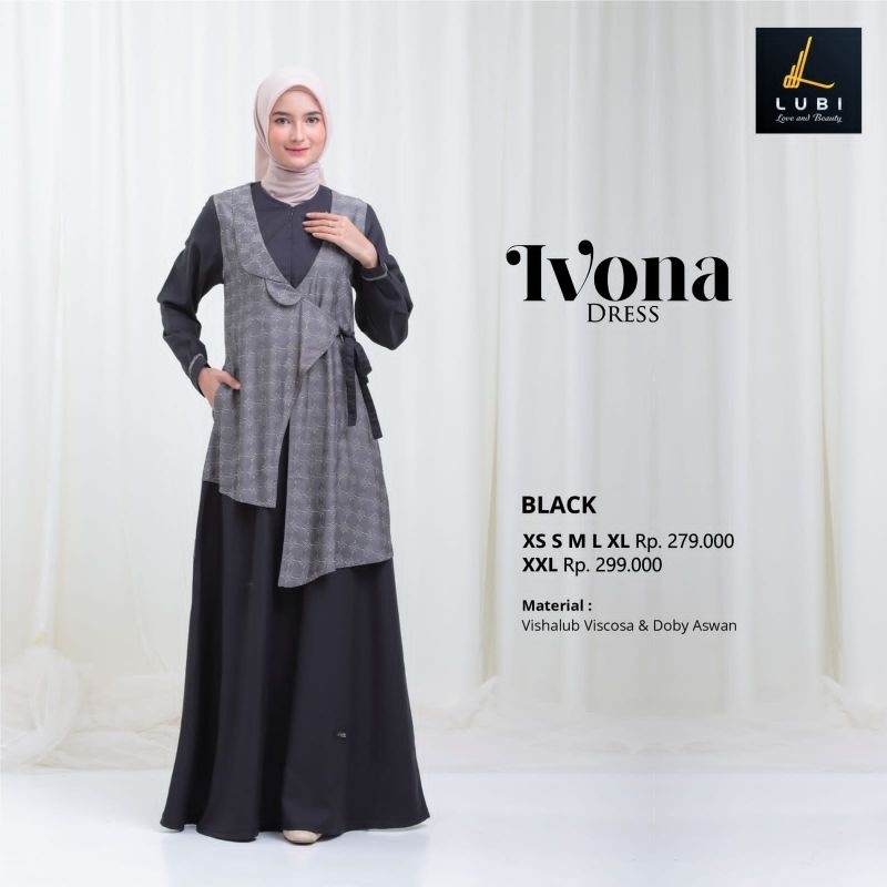 Lubi Ivona Dress Dress Lubi Gamis Lubi Gamis Motif Gamis Terbaru