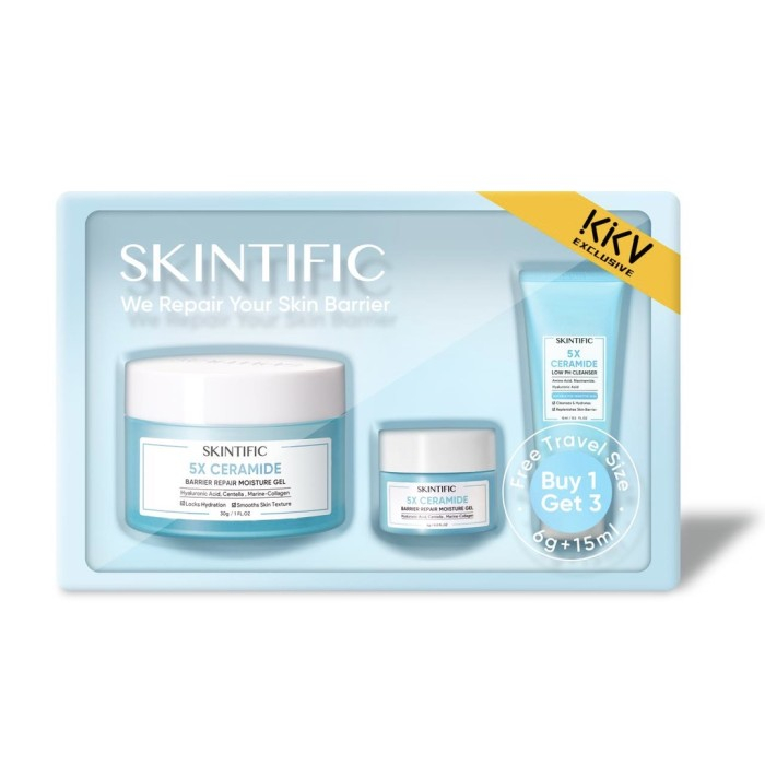 KKV Exclusive KKV X SKINTIFIC Set 5x Ceramide Moisturizer Gel Cleanser