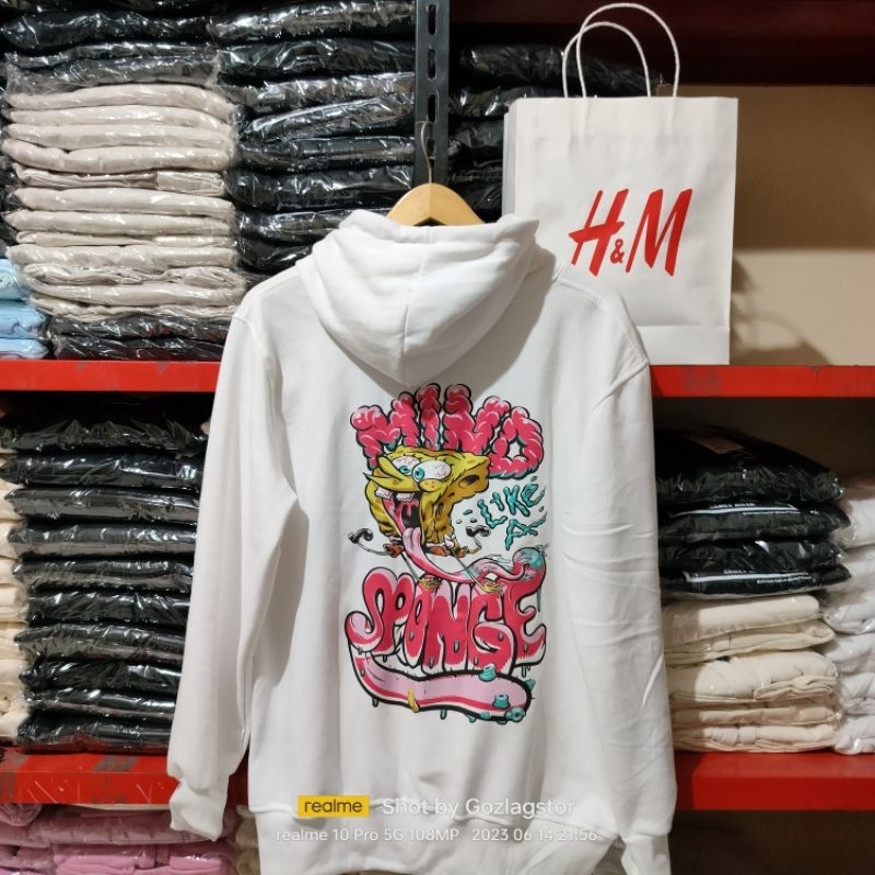 Hoodie Spongebob mind h&amp;m Hoodie h&amp;m Spongebob mind sweater sweatshitr