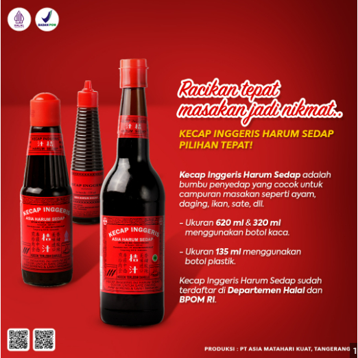 

KECAP INGGRIS CAP HARUM SEDAP 620 ML BOTOL