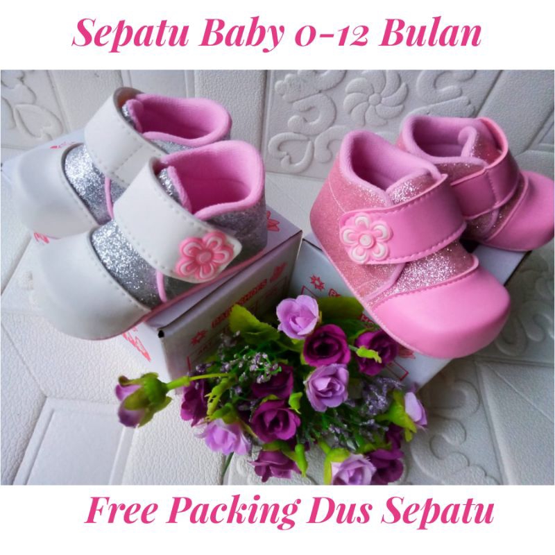 SEPATU ANAK BAYI PESTA 0-12 BULAN / SEPATU PREWALKER BOOT BULU / SEPATU SNEAKERS ANAK PEREMPUAN PESTA