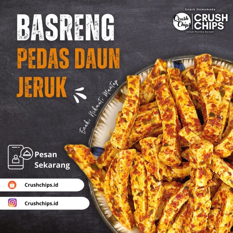

Basreng Pedas daun jeruk 500gr