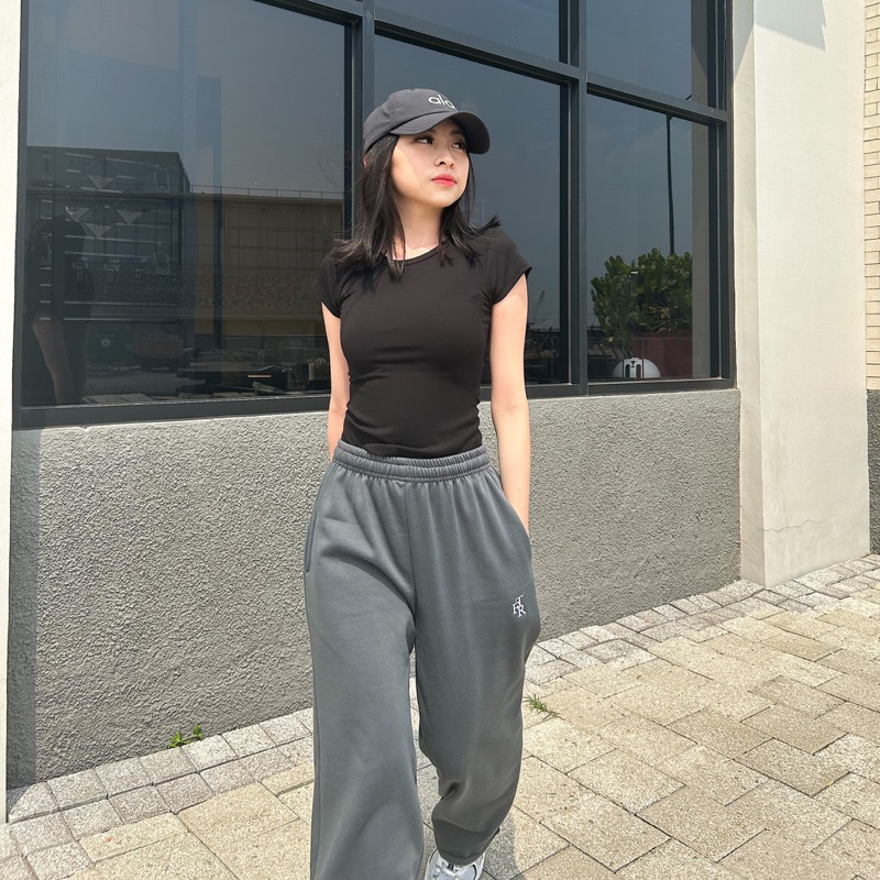 First Time Round - Classic Trackpants - Charcoal