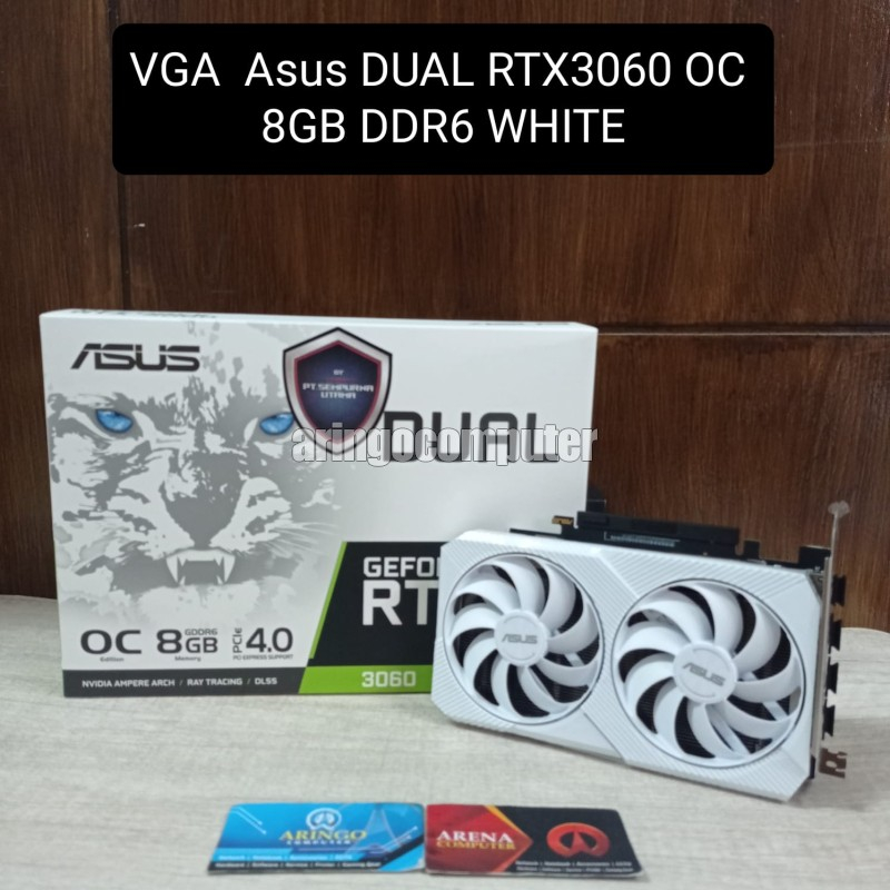 VGA Asus DUAL RTX3060 OC 8GB DDR6 WHITE