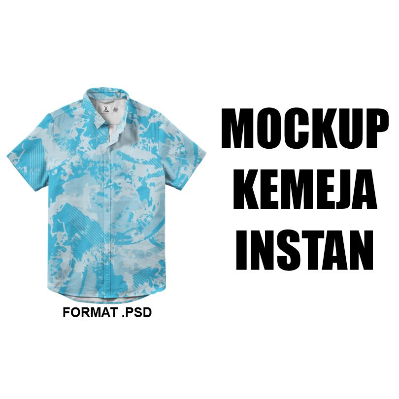 MOCKUP KEMEJA INSTAN FORMAT .PSD