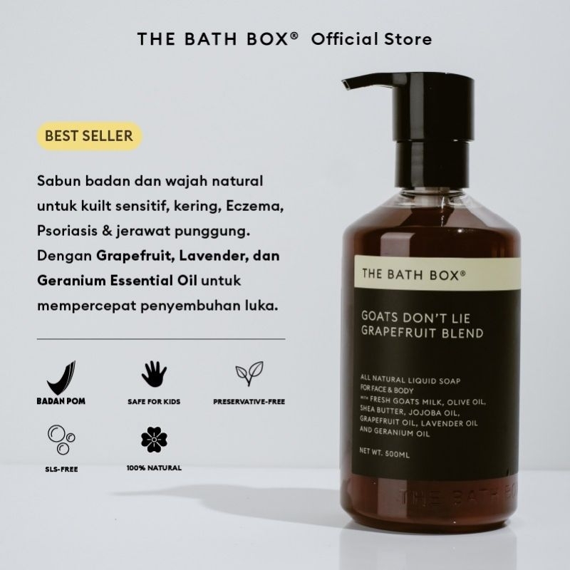 THE BATH BOX - Goats Don't Lie Grapefruit Blend Liquid Soap